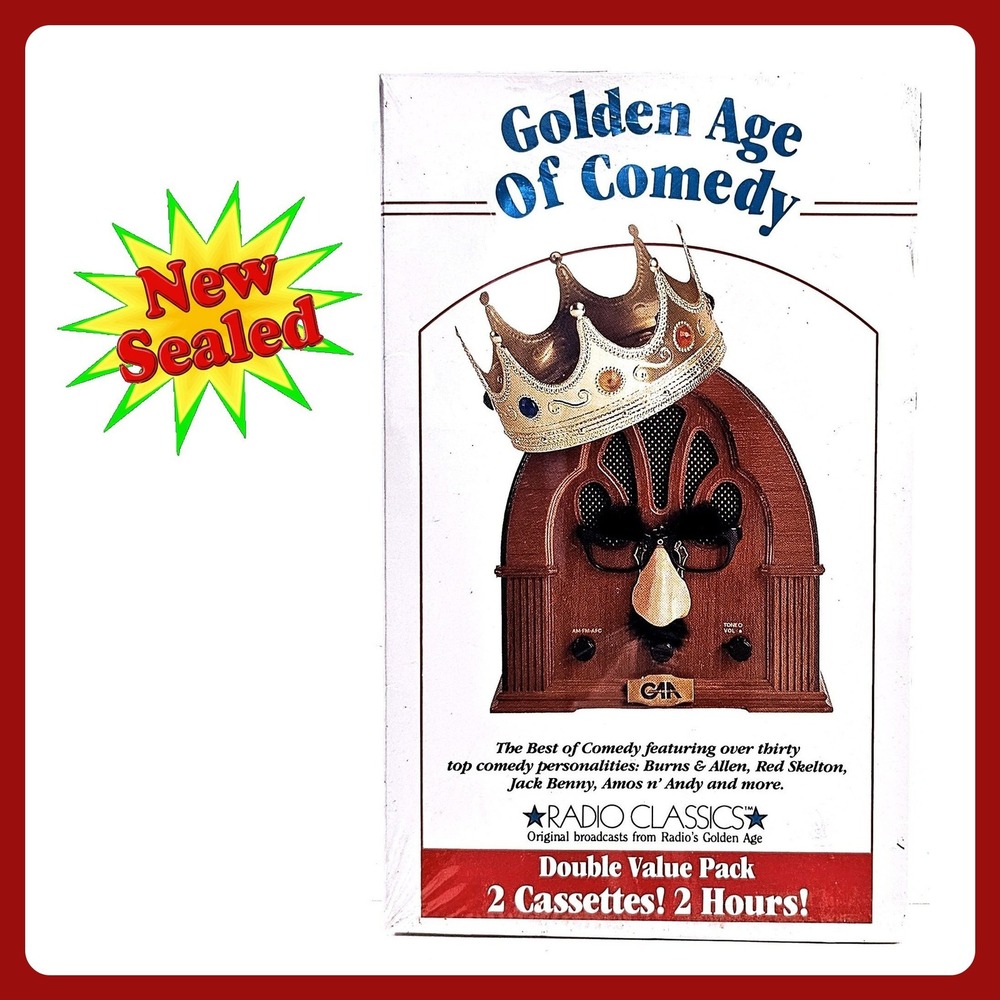Radio Classics Golden Age of Comedy 2 Cassette Set New Sealed Jack Benny Skelton